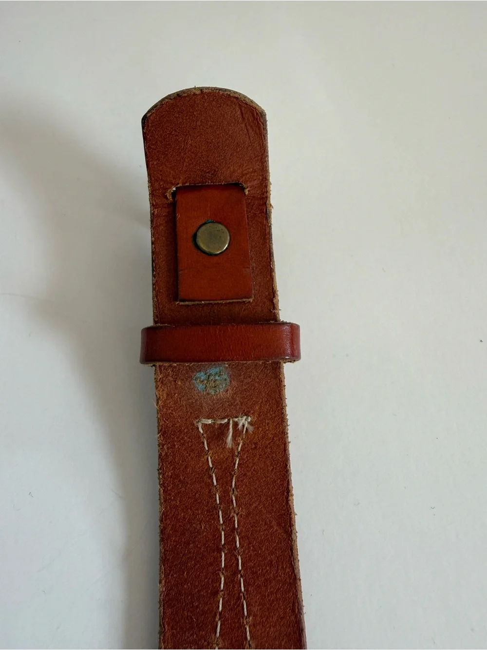 Vintage L.L.Bean Brown Leather Ranger Belt USA Made Size 30